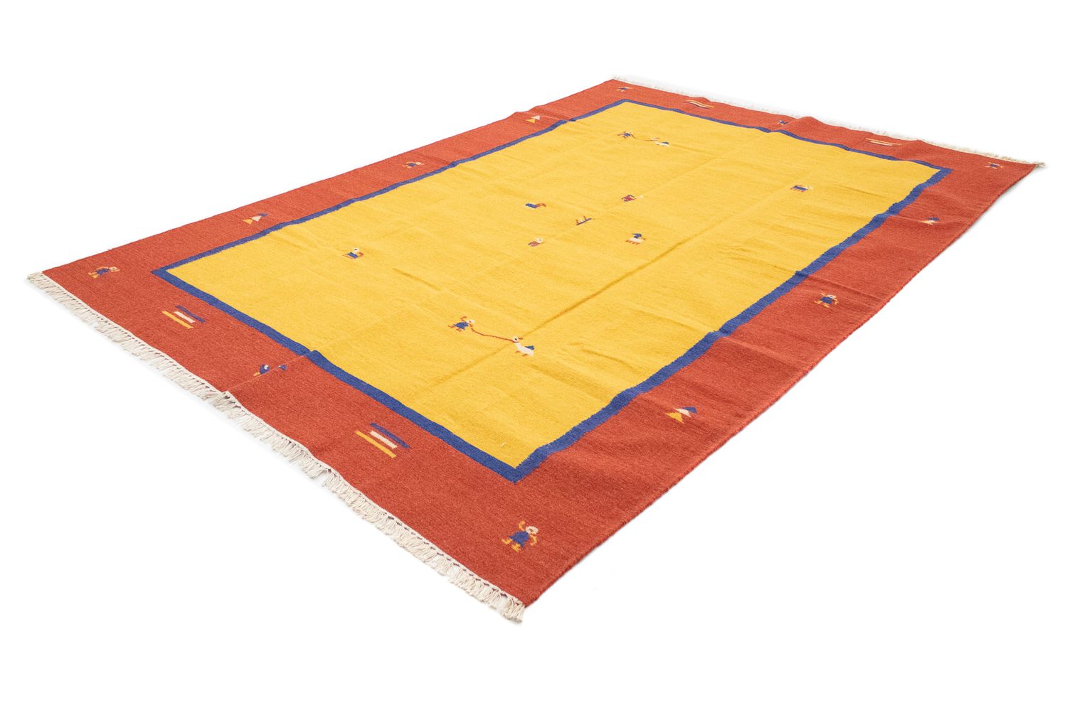 Alfombra Kelim - Tendencia - 300 x 200 cm - amarillo