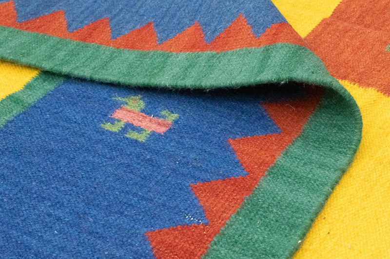 Alfombra Kelim - Tendencia - 300 x 200 cm - amarillo