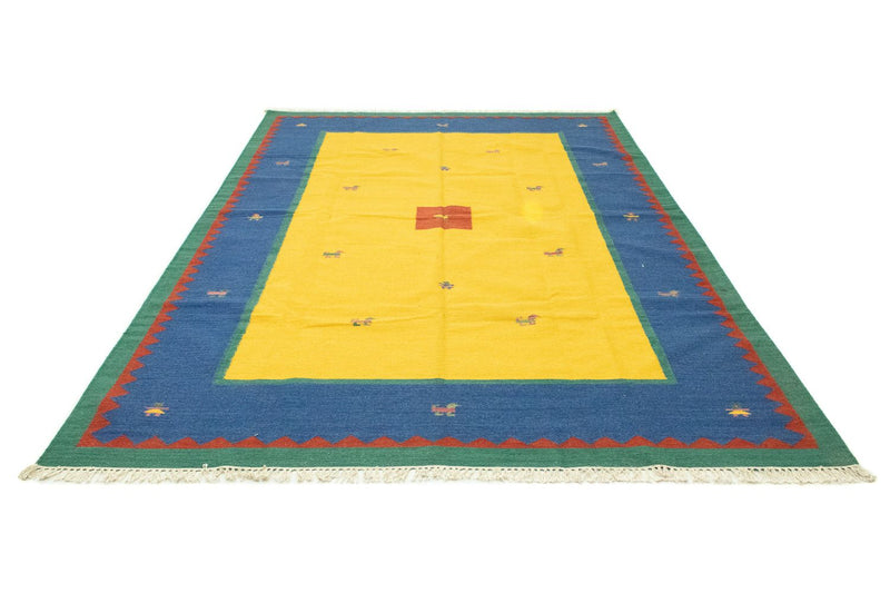 Alfombra Kelim - Tendencia - 300 x 200 cm - amarillo