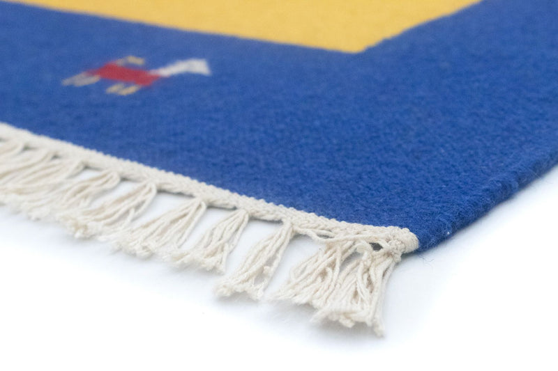 Alfombra Kelim - Tendencia - 200 x 140 cm - amarillo