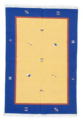 Alfombra Kelim - Tendencia - 200 x 140 cm - amarillo