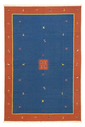 Alfombra Kelim - Tendencia - 300 x 200 cm - azul