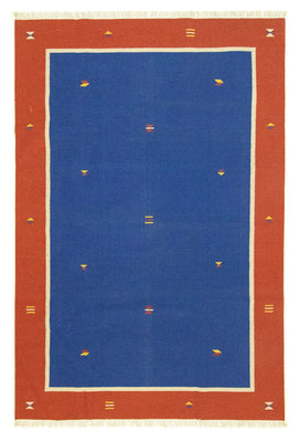 Alfombra Kelim - Tendencia - 300 x 200 cm - azul
