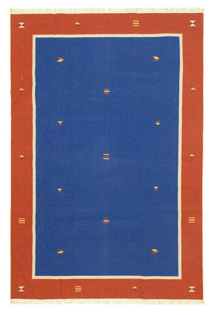 Alfombra Kelim - Tendencia - 300 x 200 cm - azul