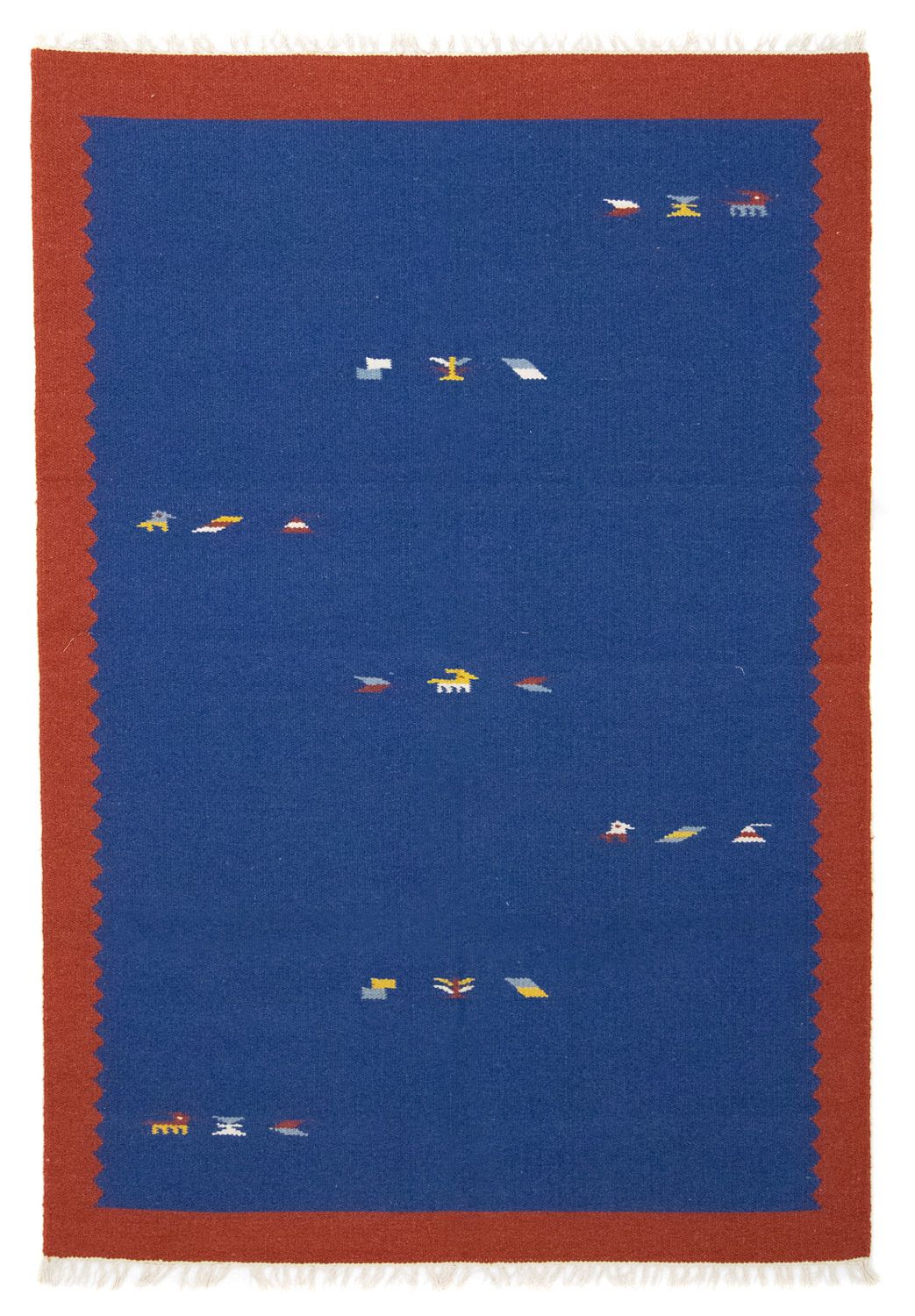 Alfombra Kelim - Tendencia - 180 x 120 cm - azul
