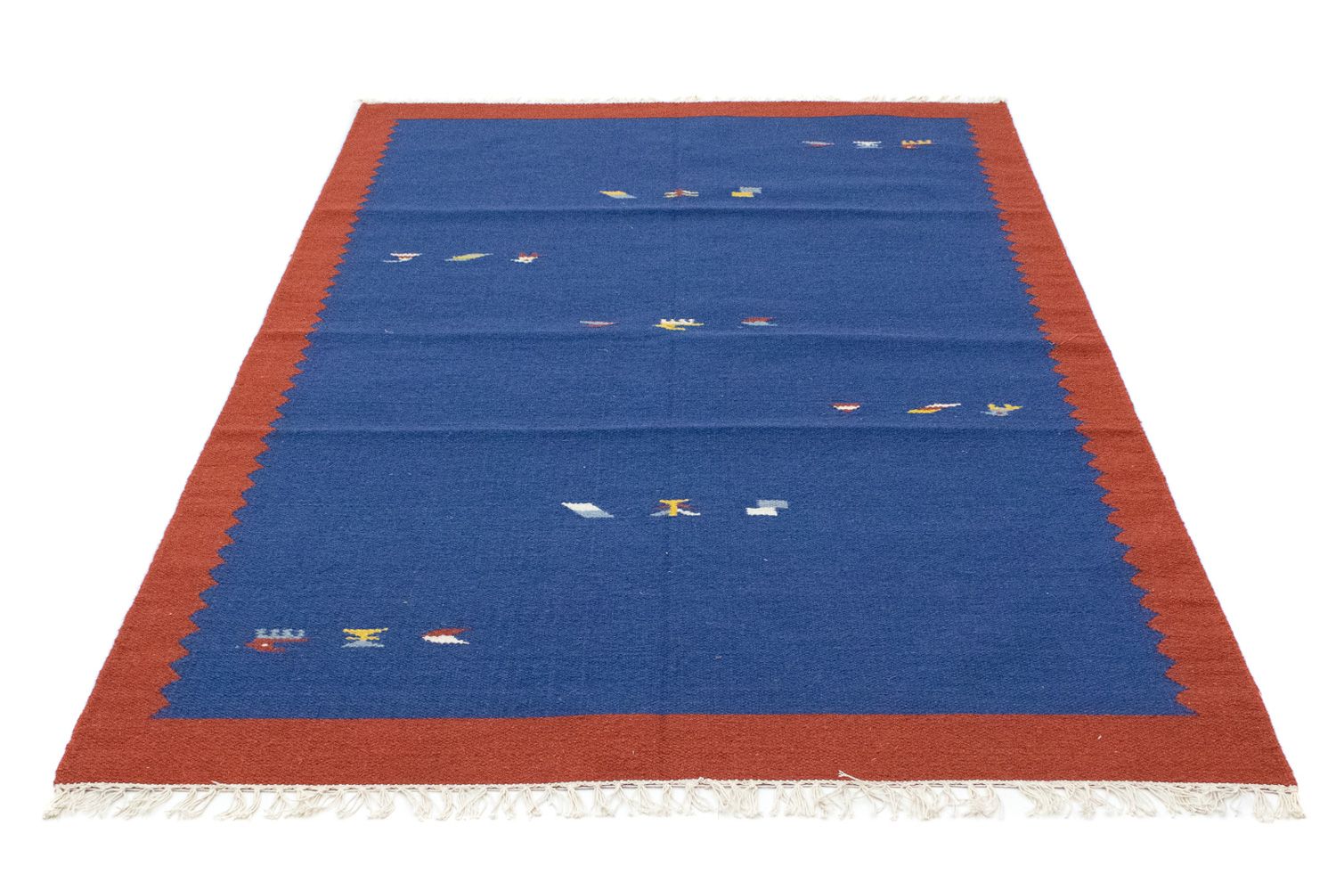 Alfombra Kelim - Tendencia - 180 x 120 cm - azul