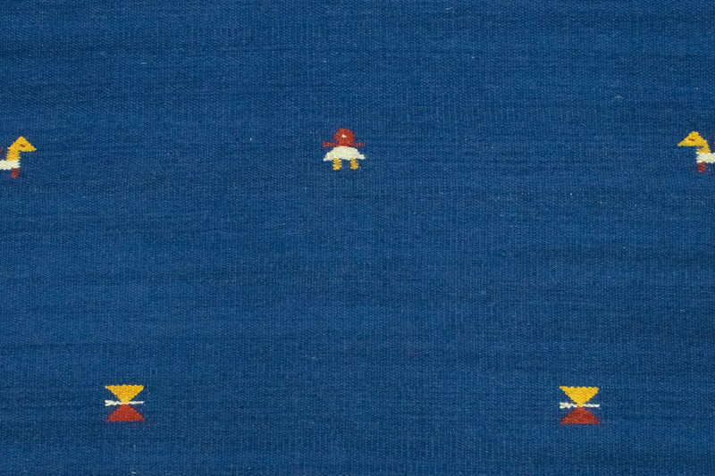 Alfombra Kelim - Tendencia - 180 x 120 cm - azul