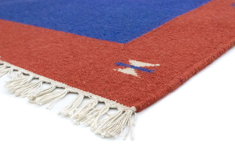 Alfombra Kelim - Tendencia - 180 x 120 cm - azul