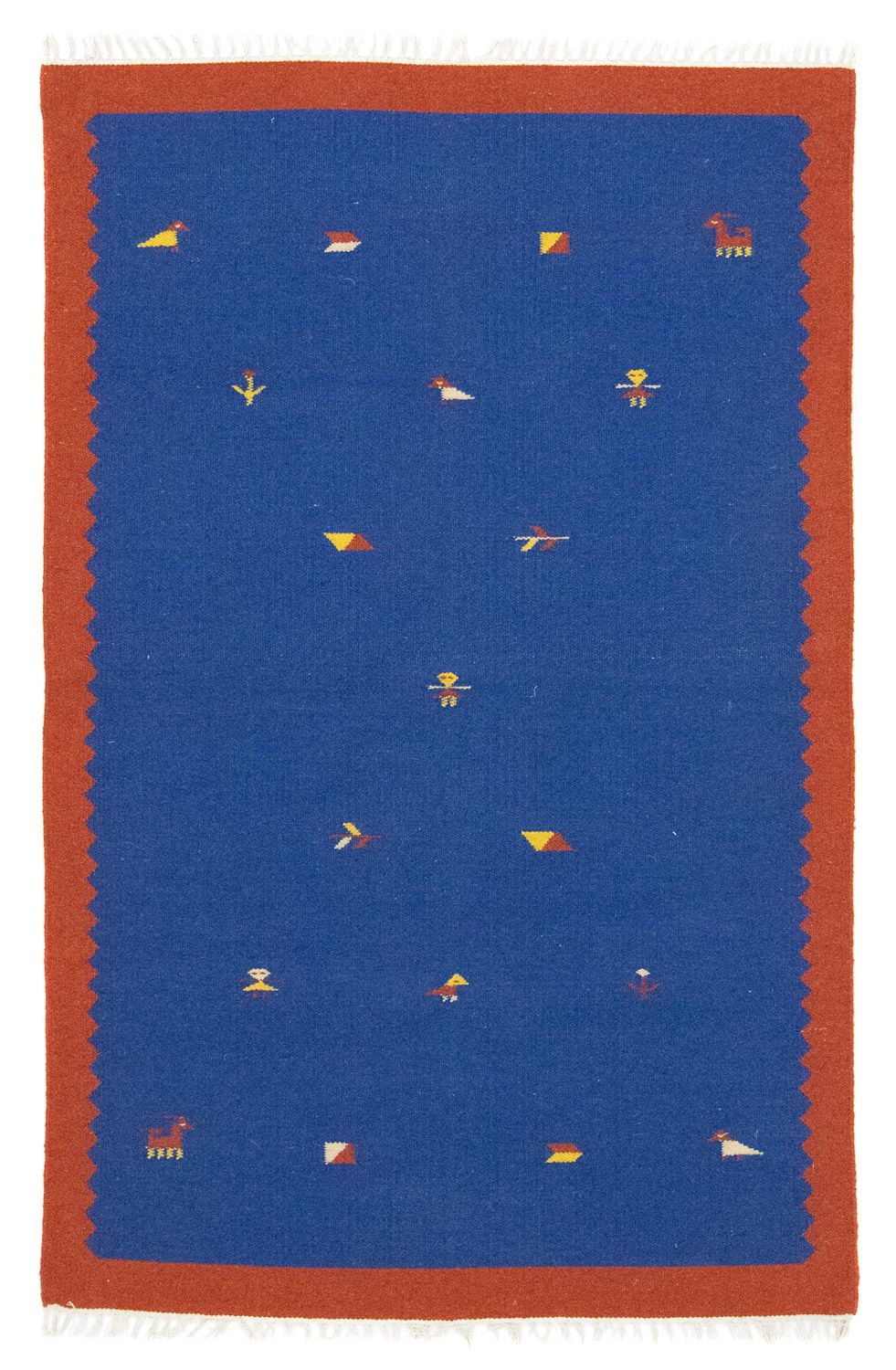 Alfombra Kelim - Tendencia - 180 x 120 cm - azul