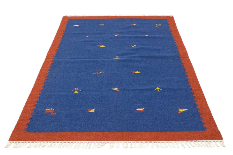 Alfombra Kelim - Tendencia - 180 x 120 cm - azul