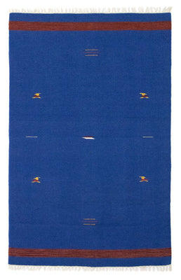 Alfombra Kelim - Tendencia - 180 x 120 cm - azul