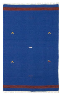 Alfombra Kelim - Tendencia - 180 x 120 cm - azul