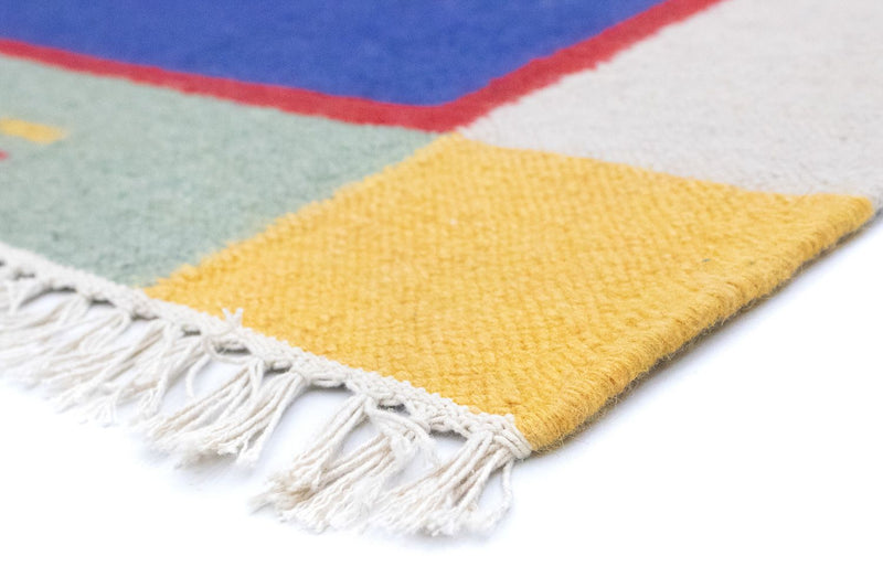 Alfombra Kelim - Tendencia - 180 x 120 cm - azul