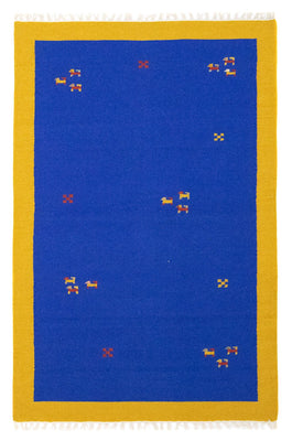 Alfombra Kelim - Tendencia - 180 x 120 cm - azul