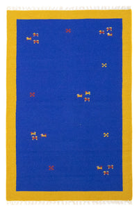 Alfombra Kelim - Tendencia - 180 x 120 cm - azul