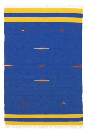 Alfombra Kelim - Tendencia - 180 x 120 cm - azul