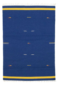 Alfombra Kelim - Tendencia - 180 x 120 cm - azul