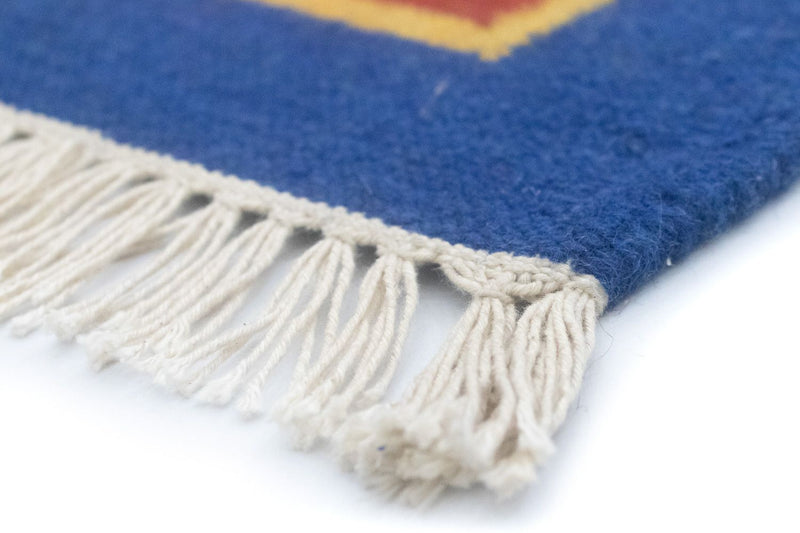 Alfombra Kelim - Tendencia - 200 x 140 cm - azul