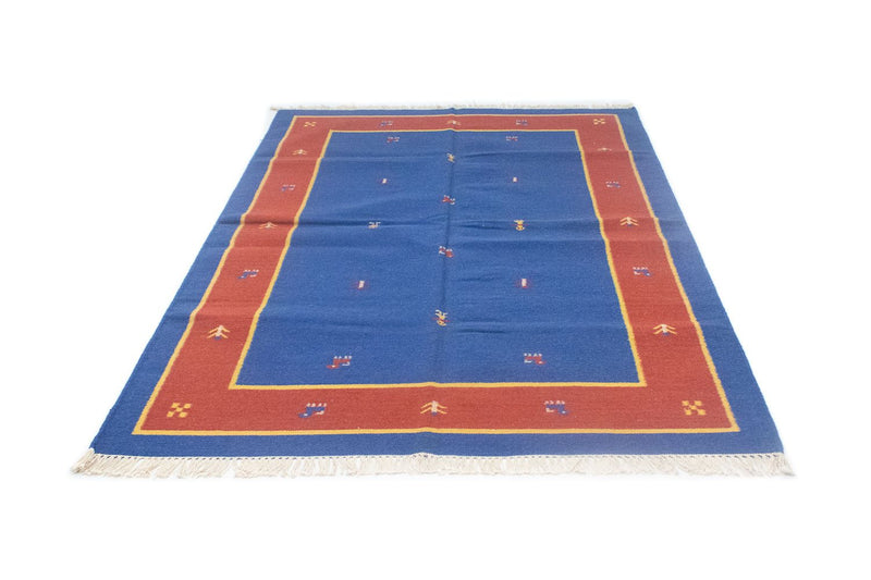 Alfombra Kelim - Tendencia - 200 x 140 cm - azul