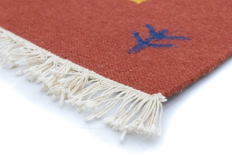 Alfombra Kelim - Tendencia - 200 x 140 cm - azul