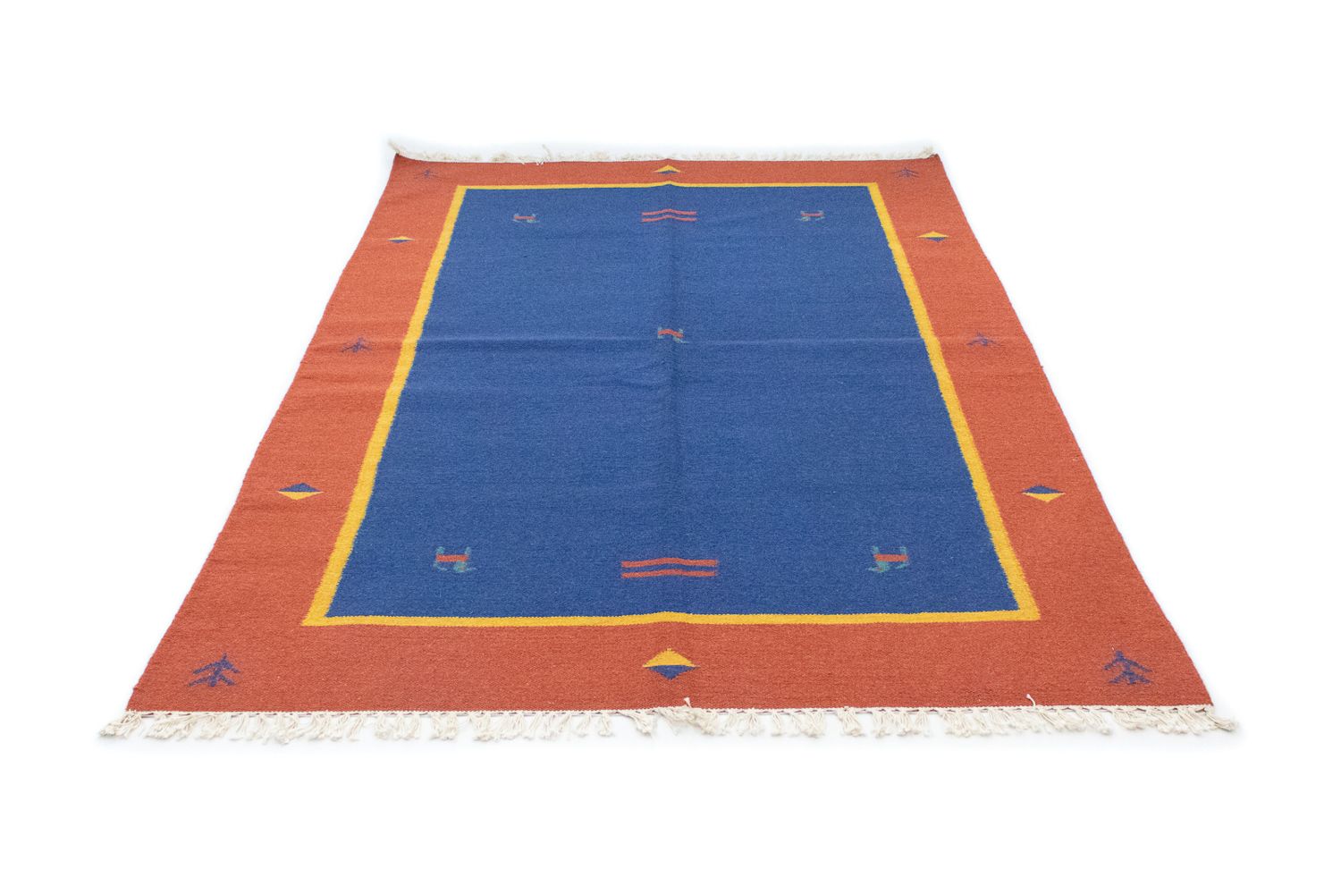 Alfombra Kelim - Tendencia - 200 x 140 cm - azul