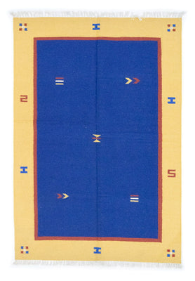 Alfombra Kelim - Tendencia - 200 x 140 cm - azul