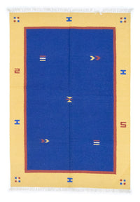 Alfombra Kelim - Tendencia - 200 x 140 cm - azul