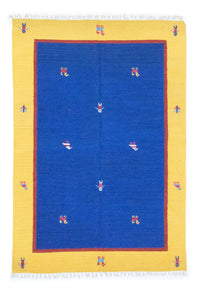 Alfombra Kelim - Tendencia - 200 x 140 cm - azul