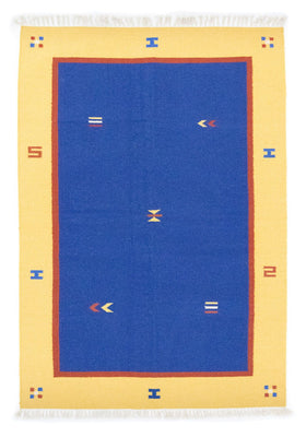 Alfombra Kelim - Tendencia - 200 x 140 cm - azul