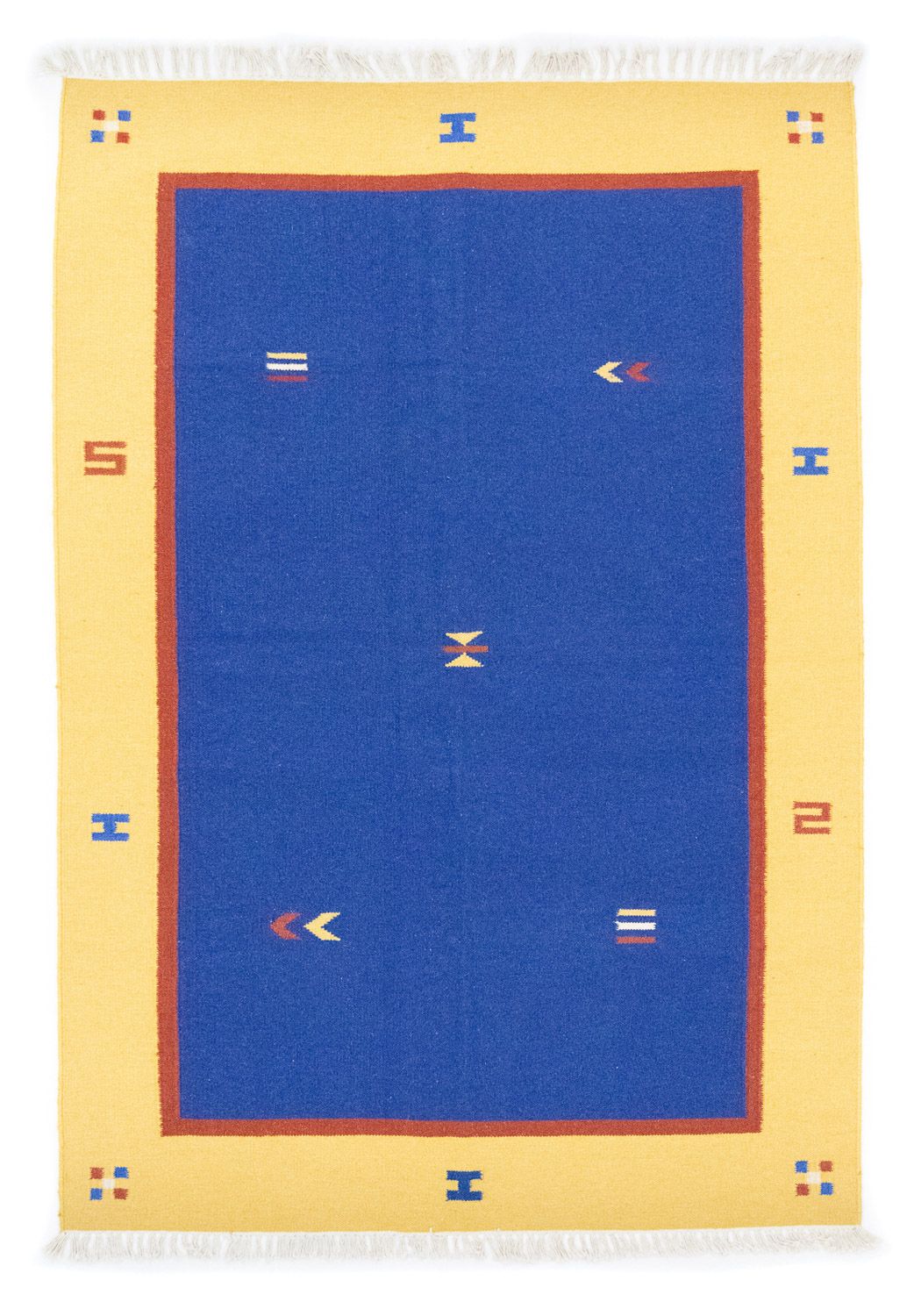 Alfombra Kelim - Tendencia - 200 x 140 cm - azul