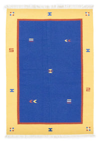 Alfombra Kelim - Tendencia - 200 x 140 cm - azul