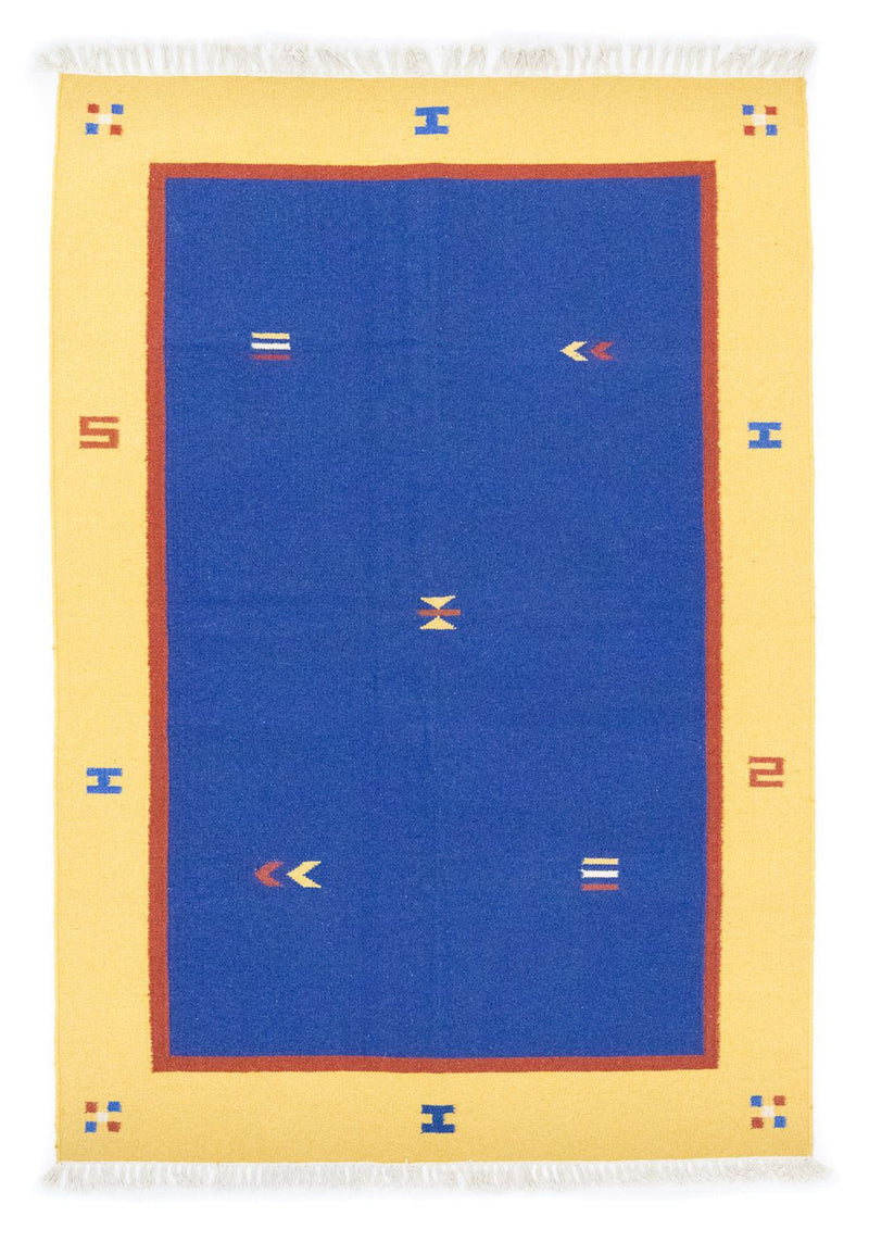 Alfombra Kelim - Tendencia - 200 x 140 cm - azul