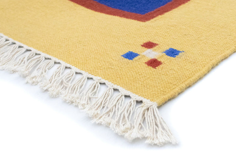 Alfombra Kelim - Tendencia - 200 x 140 cm - azul