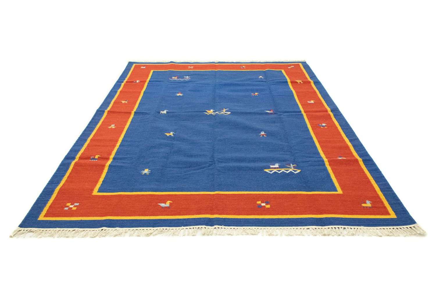 Alfombra Kelim - Tendencia - 300 x 200 cm - azul