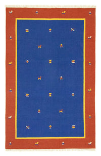 Alfombra Kelim - Tendencia - 300 x 200 cm - azul