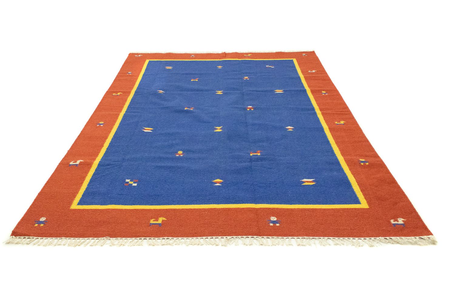 Alfombra Kelim - Tendencia - 300 x 200 cm - azul