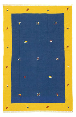 Alfombra Kelim - Tendencia - 300 x 200 cm - azul