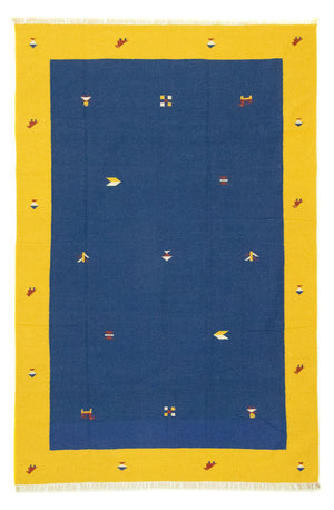 Alfombra Kelim - Tendencia - 300 x 200 cm - azul