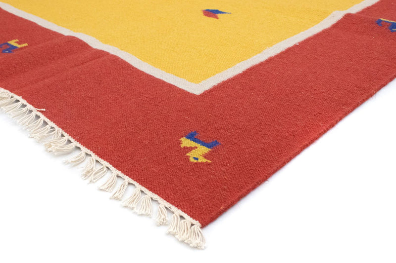 Alfombra Kelim - Tendencia - 300 x 200 cm - amarillo