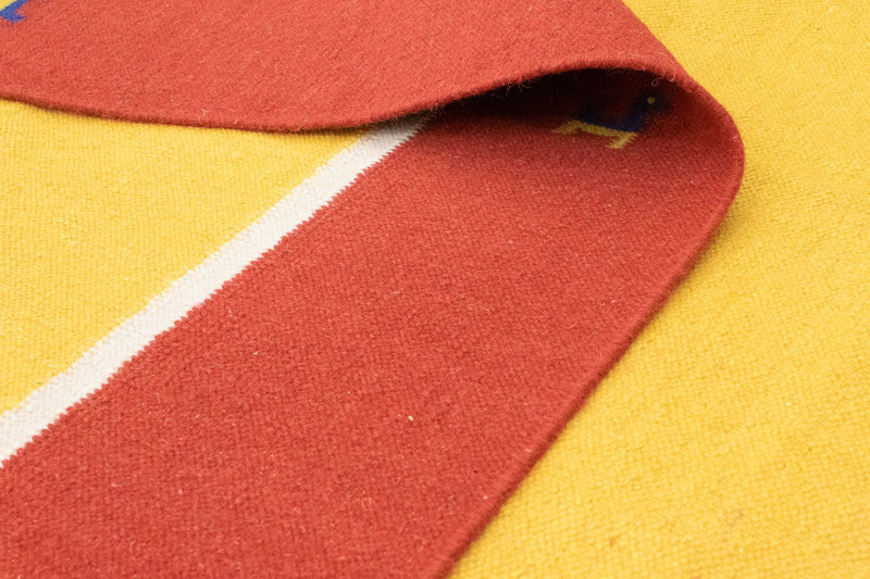 Alfombra Kelim - Tendencia - 300 x 200 cm - amarillo