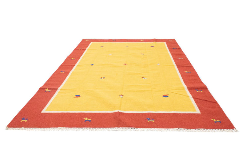 Alfombra Kelim - Tendencia - 300 x 200 cm - amarillo