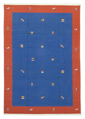 Alfombra Kelim - Tendencia - 300 x 200 cm - azul