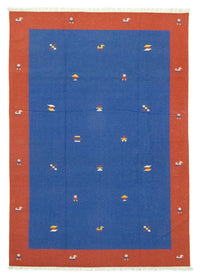 Alfombra Kelim - Tendencia - 300 x 200 cm - azul
