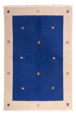 Alfombra Kelim - Tendencia - 240 x 170 cm - azul oscuro