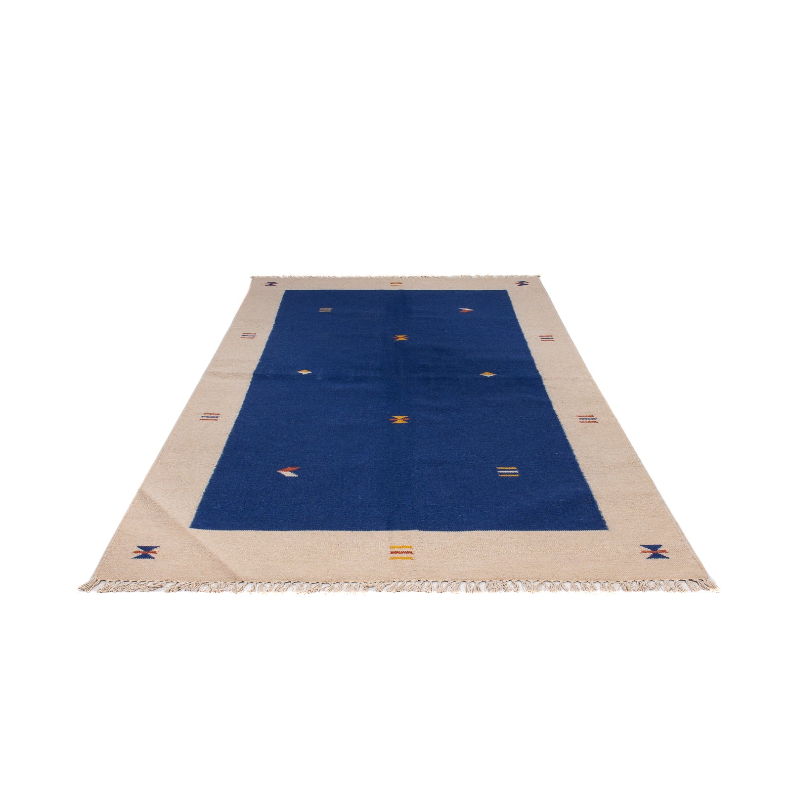 Alfombra Kelim - Tendencia - 240 x 170 cm - azul oscuro