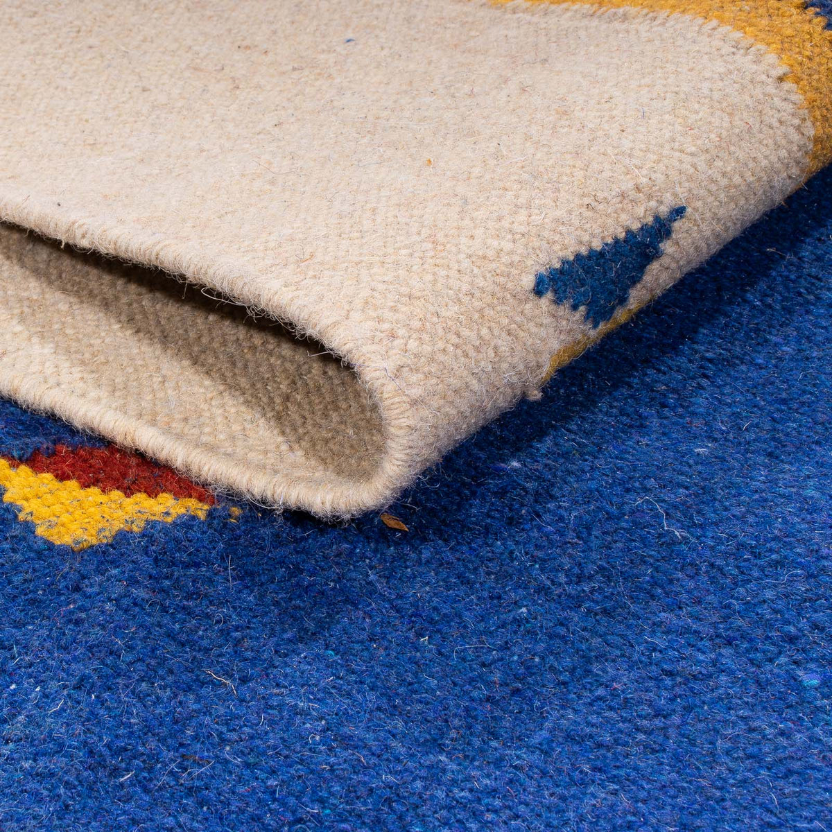 Alfombra Kelim - Tendencia - 240 x 170 cm - azul oscuro