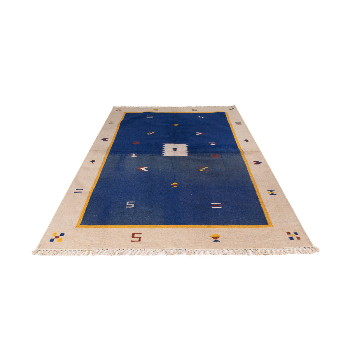 Alfombra Kelim - Tendencia - 240 x 170 cm - azul oscuro