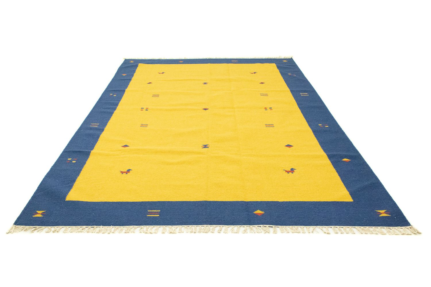 Alfombra Kelim - Tendencia - 300 x 200 cm - amarillo