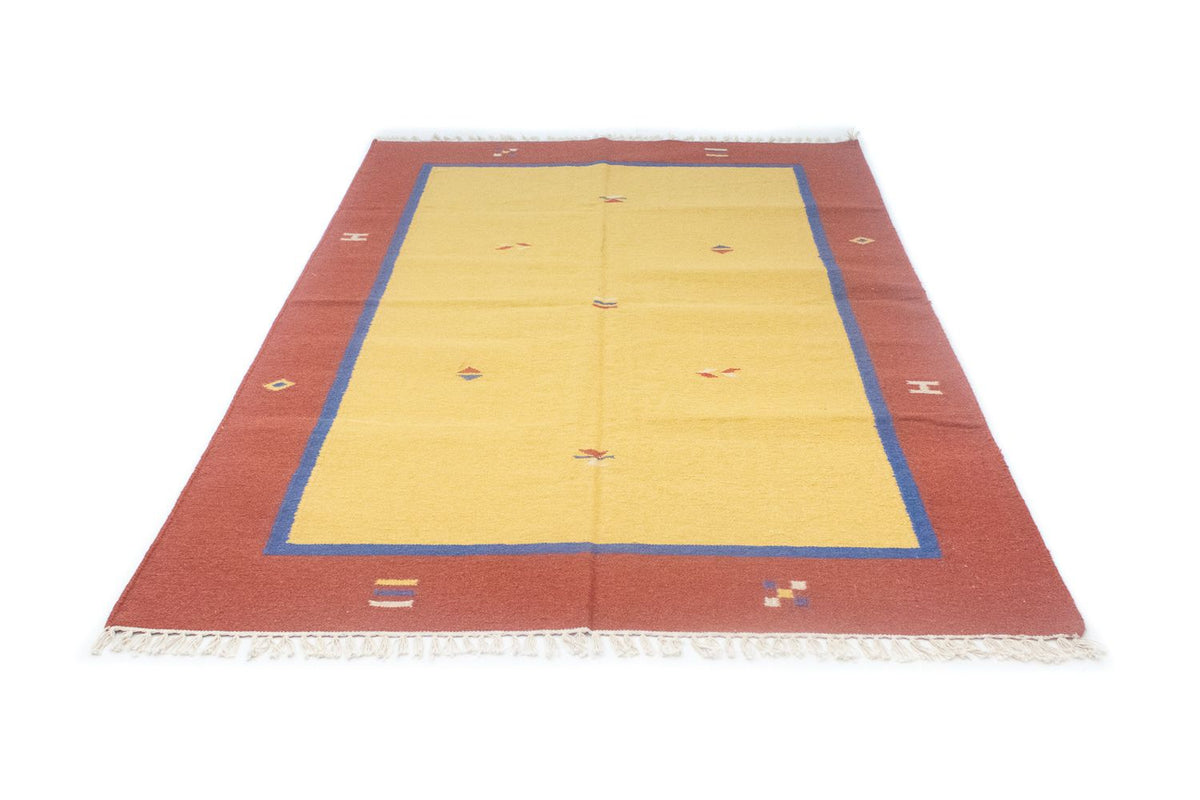 Alfombra Kelim - Tendencia - 200 x 140 cm - amarillo