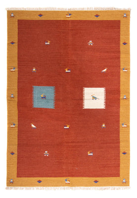 Alfombra Kelim - Tendencia - 240 x 170 cm - rojo oscuro